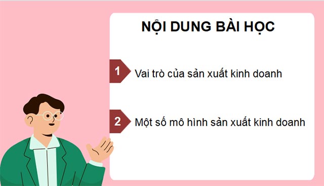 Sản xuất kinh doanh và các mô hình sản xuất kinh doanh
