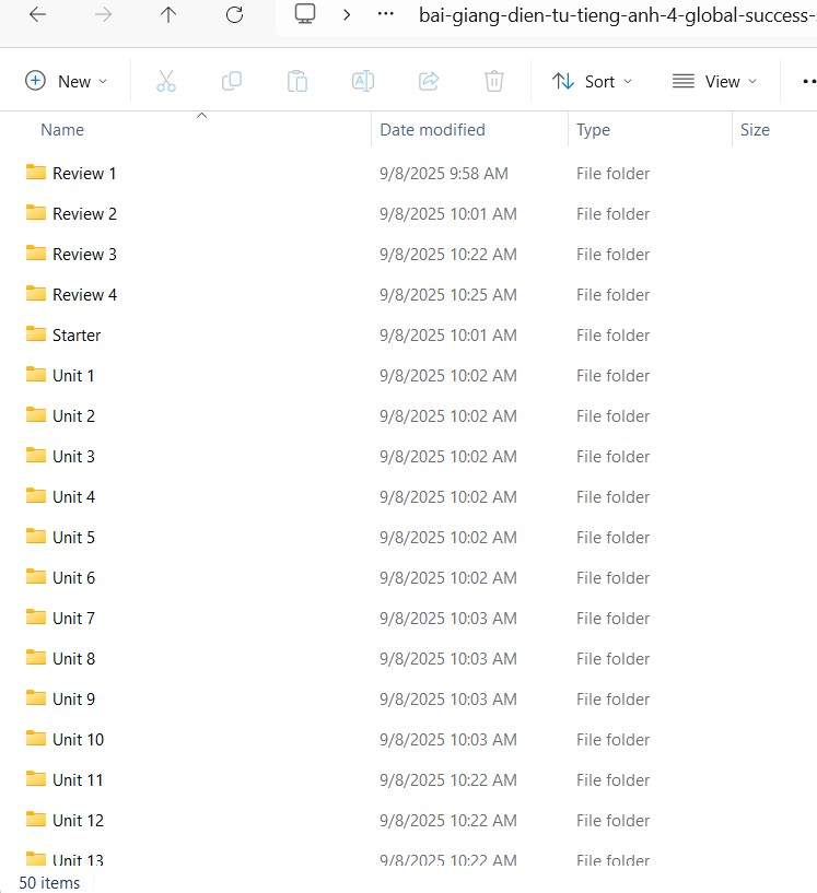 Bài giảng điện tử tiếng Anh 4 Global Success cả năm
