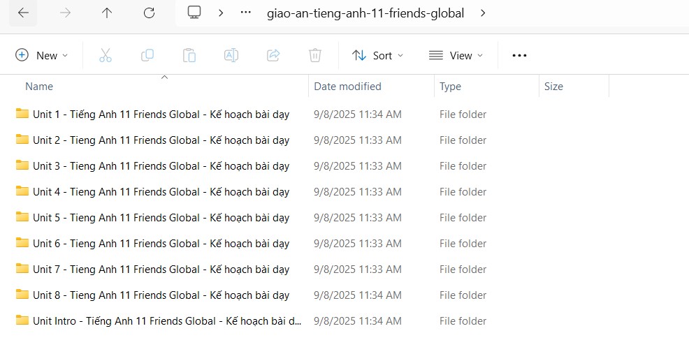 Giáo án tiếng Anh 11 Friends Global