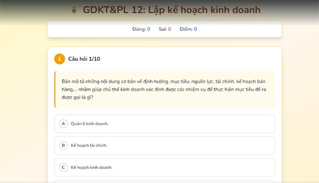 Lập kế hoạch kinh doanh