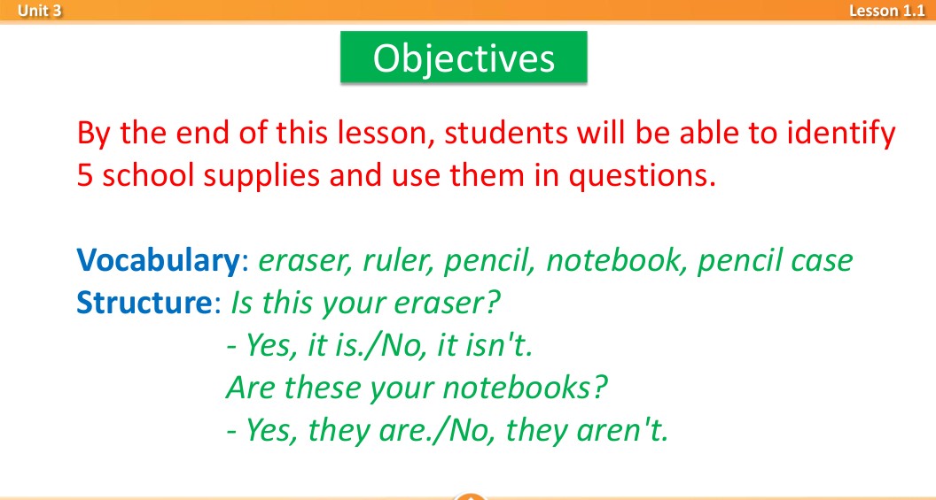 Bài giảng điện tử tiếng Anh 3 i-Learn Smart Start Unit 3