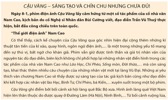 Soạn Chuyên đề Ngữ văn 12 Cánh diều phần 3 - Chuyên đề 2