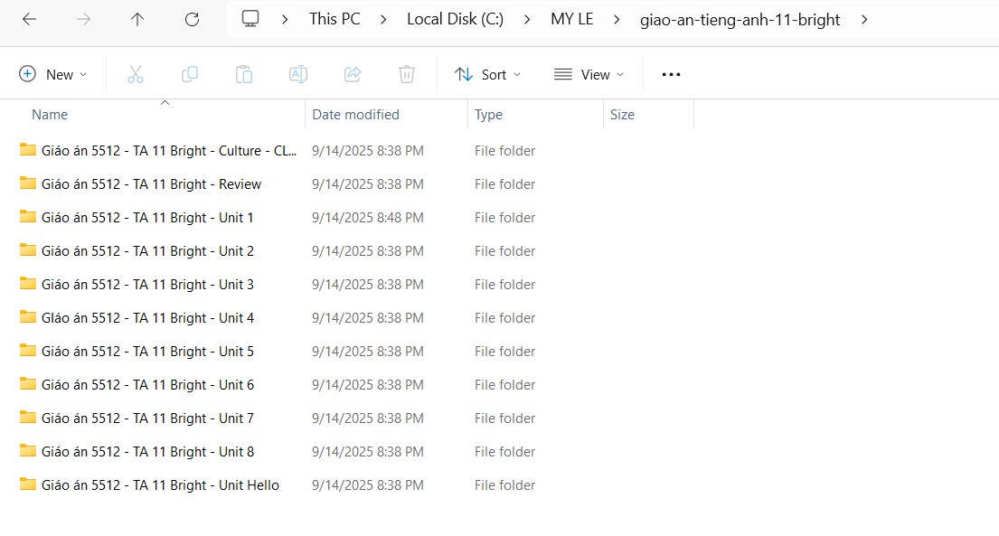 Giáo án tiếng Anh 11 Bright