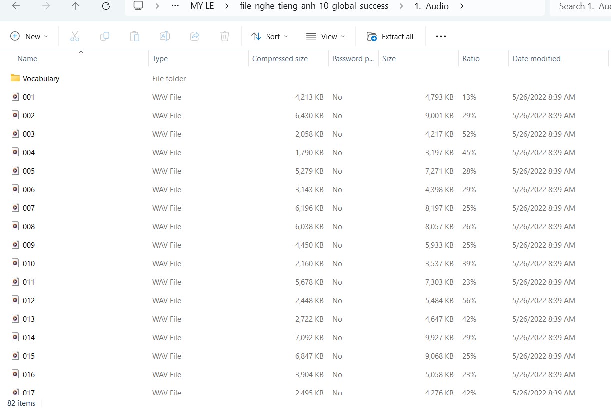 File nghe tiếng Anh 10 Global Success