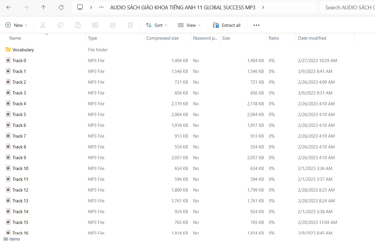 File nghe tiếng Anh 11 Global Success