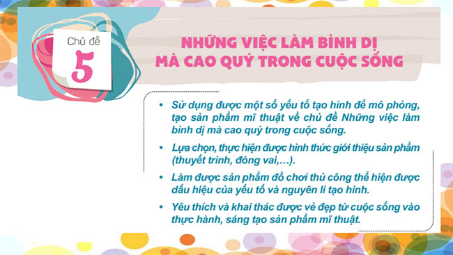 PowerPoint Mĩ thuật 5 sách Kết nối tri thức