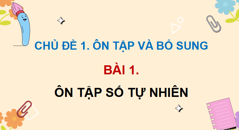 Bài giảng điện tử dạy thêm Toán 5 kì 1
