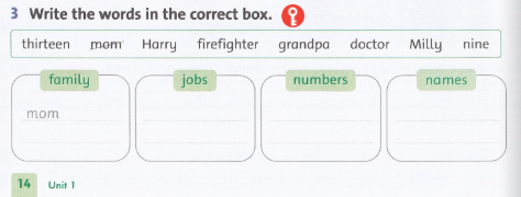 SBT tiếng Anh 4 Family and Friends unit 1 lesson 5 trang 14 minh họa 3