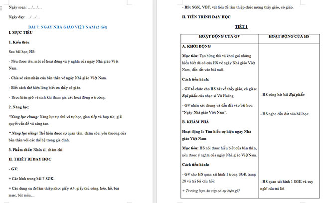 Giáo án Tự nhiên và xã hội 2 Bài 7