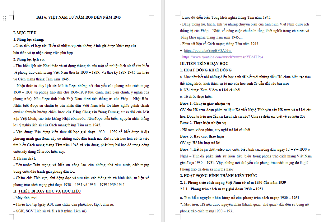 Giáo án PowerPoint Lịch sử 9 Bài 6 Kết nối tri thức