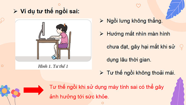 PowerPoint Tin học 3 Bảo vệ sức khỏe khi dùng máy tính