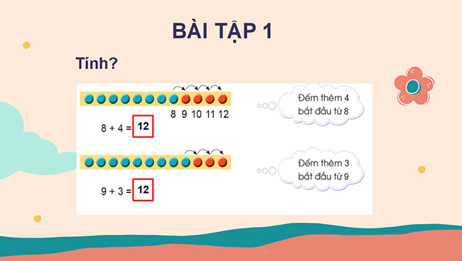 PowerPoint Toán 2: Phép cộng (có nhớ) trong phạm vi 20