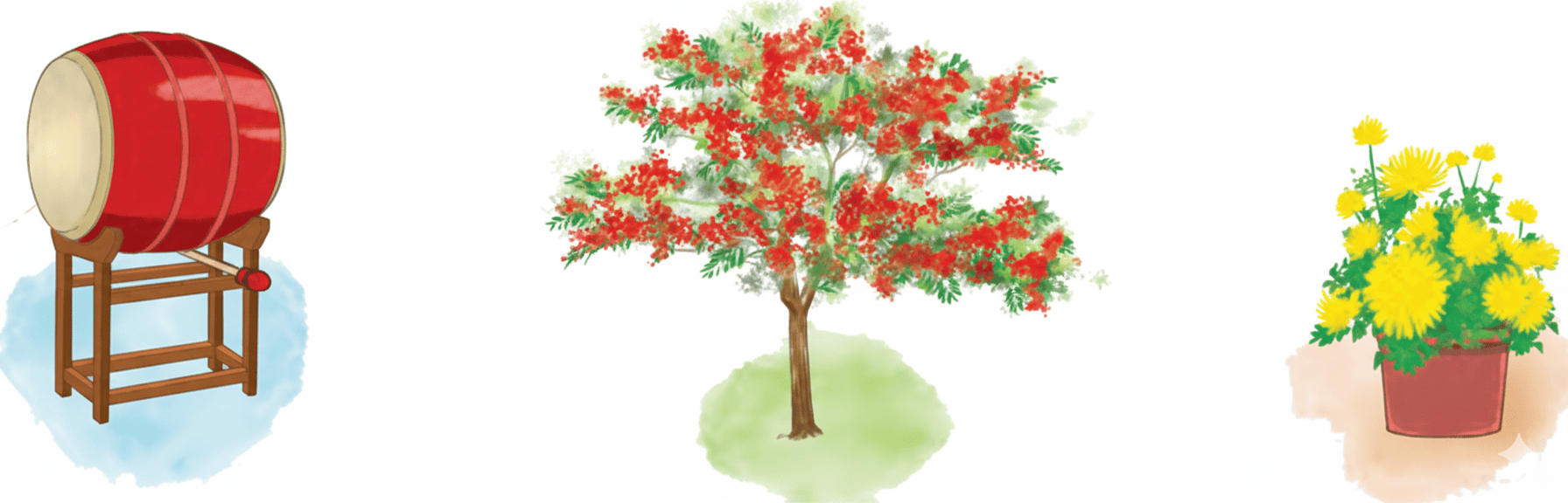 Bài 4: Hoa cỏ sân trường