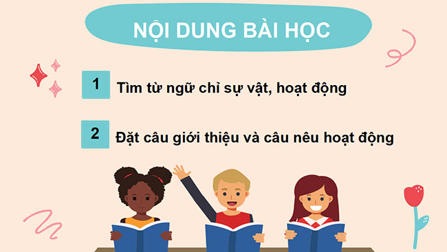 PowerPoint Tiếng Việt 3 Từ ngữ chỉ sự vật, hoạt động; Câu giới thiệu, câu nêu hoạt động