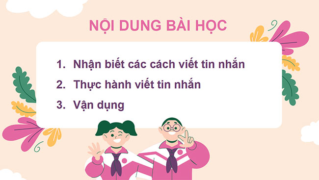 PowerPoint Tiếng Việt 3 Viết tin nhắn