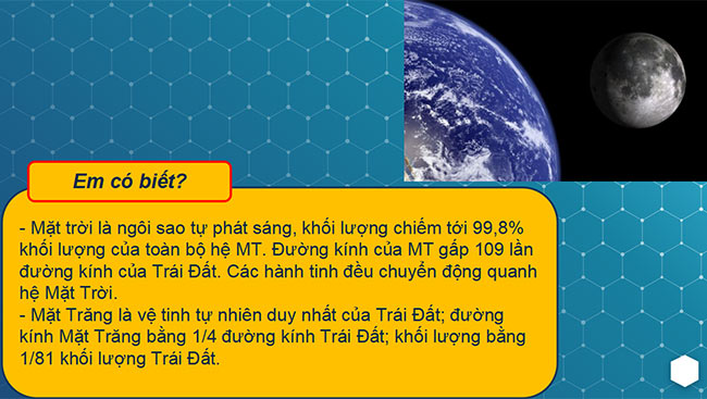 PowerPoint Bài 5: Trái Đất trong hệ Mặt Trời. Hình dạng và kích thước của Trái Đất