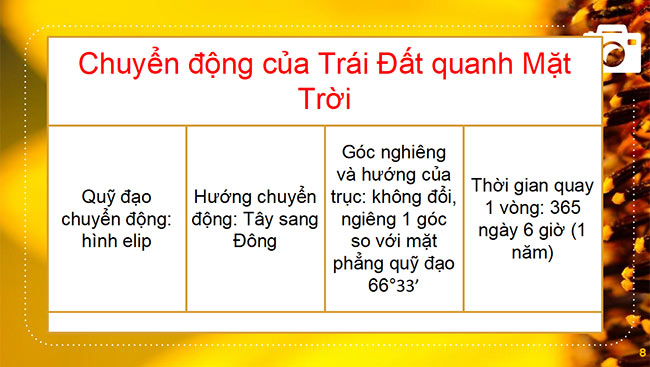 PowerPoint Bài 7: Chuyển động của Trái Đất quanh Mặt Trời và các hệ quả địa lí
