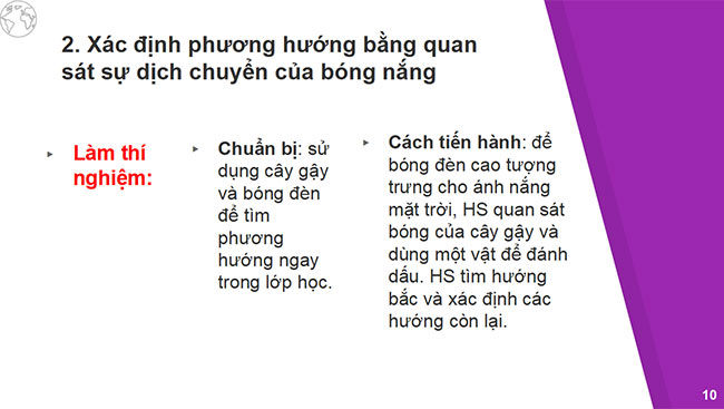 PowerPoint Bài 8: Xác định phương hướng ngoài thực địa