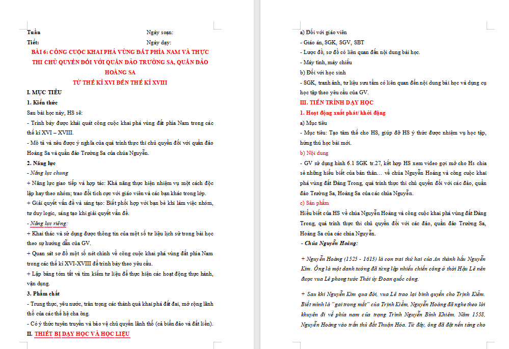 Giáo án PowerPoint Lịch sử 8 Bài 6 Kết nối tri thức