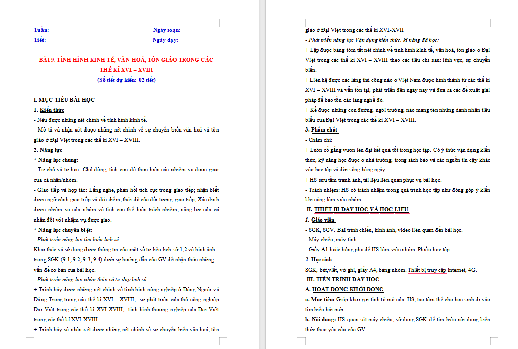 Giáo án PowerPoint Lịch sử 8 Bài 9 Kết nối tri thức