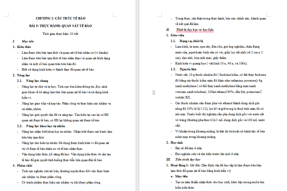 PowerPoint Sinh học 10 Kết nối Bài 9