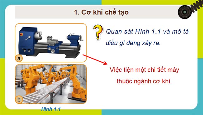  PowerPoint Công nghệ Cơ khí 11 Bài 1 