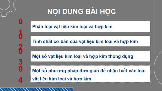  PowerPoint Công nghệ Cơ khí 11 Bài 4 