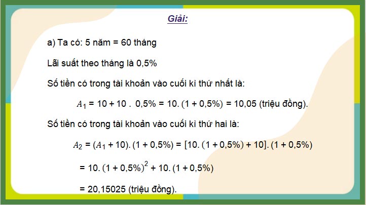 Một vài áp dụng của toán học trong tài chính