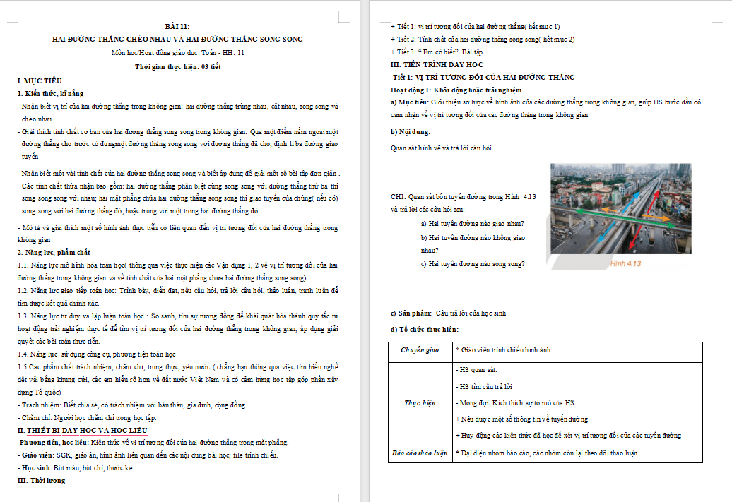 Giáo án PowerPoint Toán 11 Bài 11