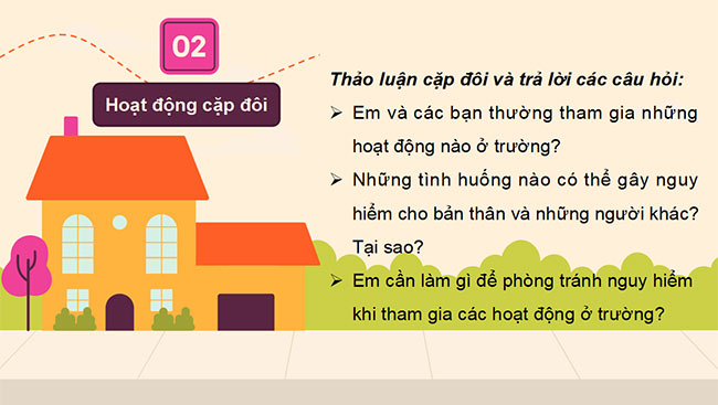 PowerPoint Tự nhiên và xã hội 2 Bài 8: An toàn khi ở trường