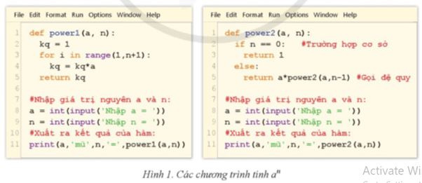Giải Chuyên đề Tin học 11 Cánh diều bài 2: Thuật toán đệ quy