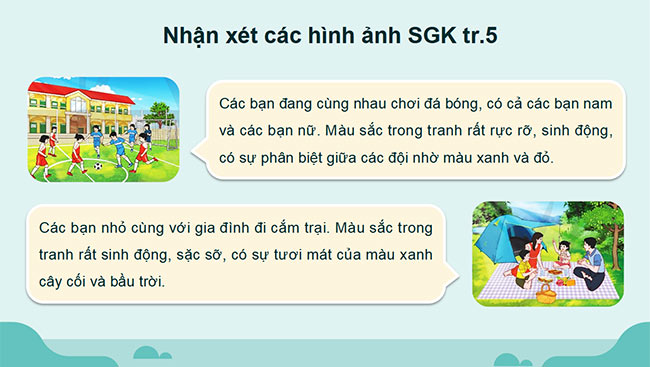 PowerPoint Mĩ thuật 5 Bài 1: Kì nghỉ hè của em