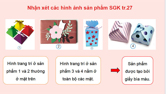 PowerPoint Mĩ thuật 5 Bài 6: Hộp quà xinh xắn