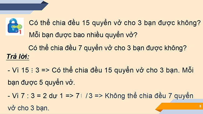 PowerPoint Toán 6 Bài 6: Chia hết và chia có dư. Tính chất chia hết của một tổng