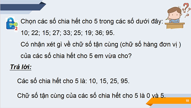 PowerPoint Toán 6 Bài 7: Dấu hiệu chia hết cho 2, cho 5