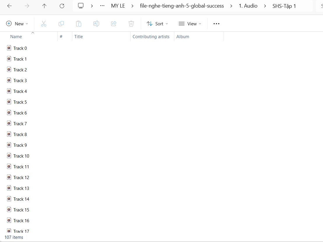 File nghe tiếng Anh 5 Global Success