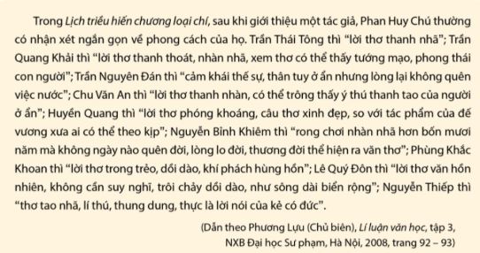 Soạn Chuyên đề Ngữ văn 11 Cánh diều phần 1: Sự nghiệp văn chương và phong cách nghệ thuật của tác giả văn học