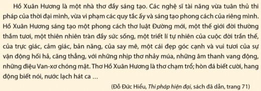 Soạn Chuyên đề Ngữ văn 11 Cánh diều phần 2: Yêu cầu và cách thức đọc một tác giả văn học