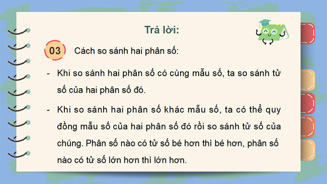 PowerPoint dạy thêm Toán 5 Bài 3: Ôn tập phân số