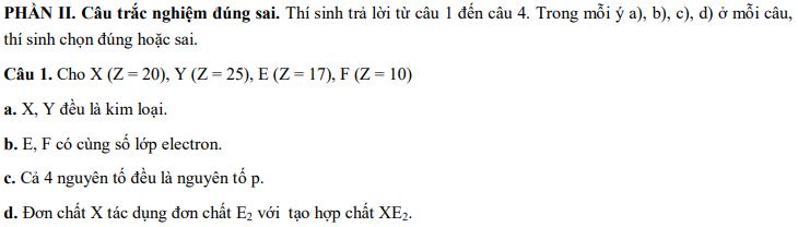 Đề thi giữa học kì 1 Hóa học 10 Cánh diều