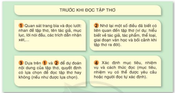 Soạn Chuyên đề Ngữ văn 10 Cánh diều phần 1: Phương pháp đọc một tập thơ, tập truyện ngắn hoặc một tiểu thuyết