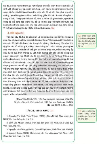 Soạn Chuyên đề Ngữ văn 10 Chân trời sáng tạo phần 2: Viết báo cáo và thuyết trình kết quả nghiên cứu về một vấn đề văn học dân gian