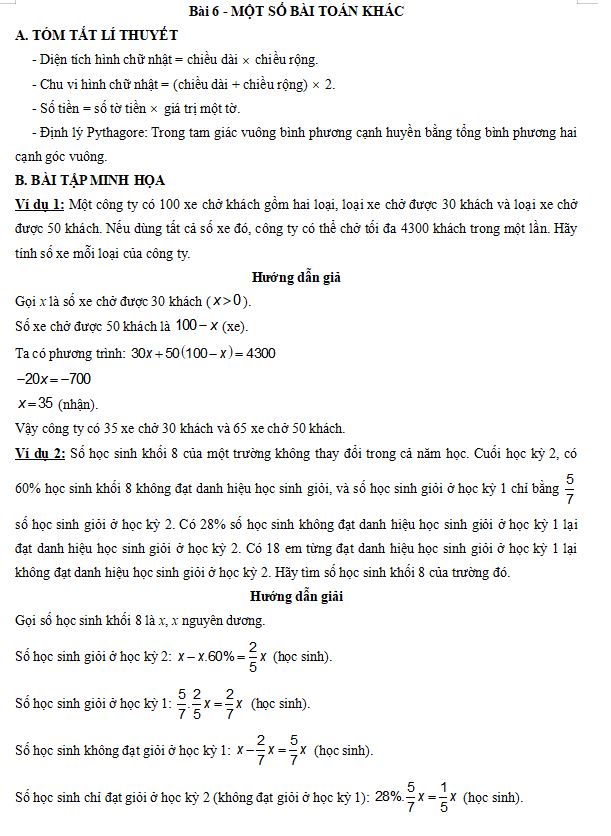 một số bài toán khác