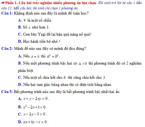 Bộ đề thi giữa học kì 1 môn Toán 10 sách CD