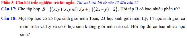 Bộ đề thi giữa học kì 1 Toán 10 Chân trời sáng tạo