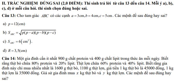 Bộ đề thi giữa học kì 1 Toán 10 Kết nối tri thức