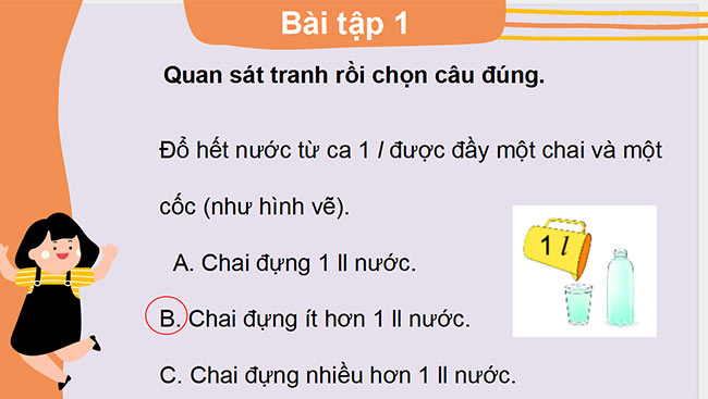 PowerPoint Toán 2 Bài 16: Lít