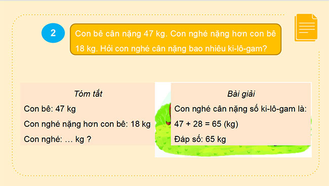 PowerPoint Toán 2 Bài 21: Luyện tập chung