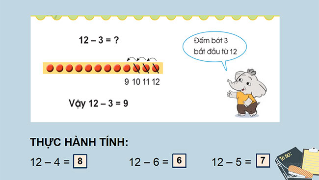 PowerPoint Toán 2: Phép trừ (có nhớ) trong phạm vi 20