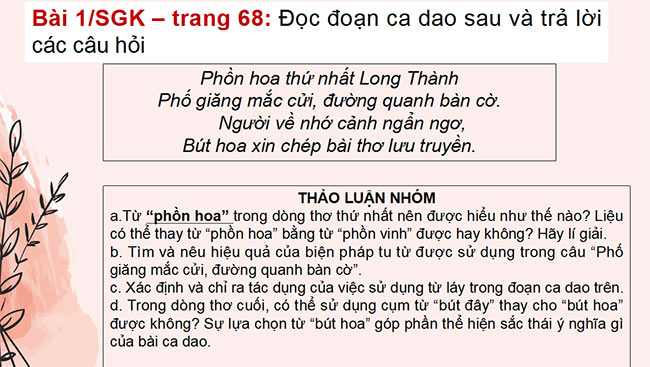 PowerPoint Ngữ văn 6 Bài 3: Thực hành tiếng Việt